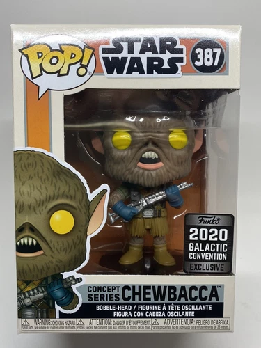 Funko Pop Star Wars Chewbacca #387 Concept Series 2020 Galactic Convention MINT