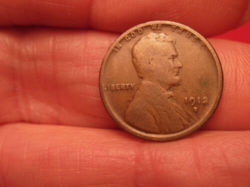 1912S LINCOLN WHEAT CENT, FREE SHIPPING (#453C)