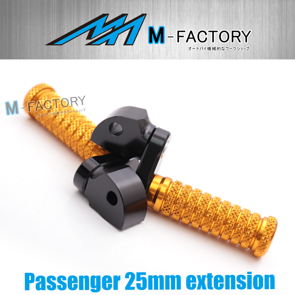 Gold 25mm Extended Passenger Foot Pegs For Suzuki GSXR 1300 Hayabusa 99