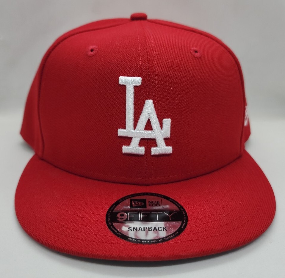 NEW ERA 9FIFTY SNAPBACK HAT. MLB. LOS ANGELES DODGERS. SCARLET. | eBay