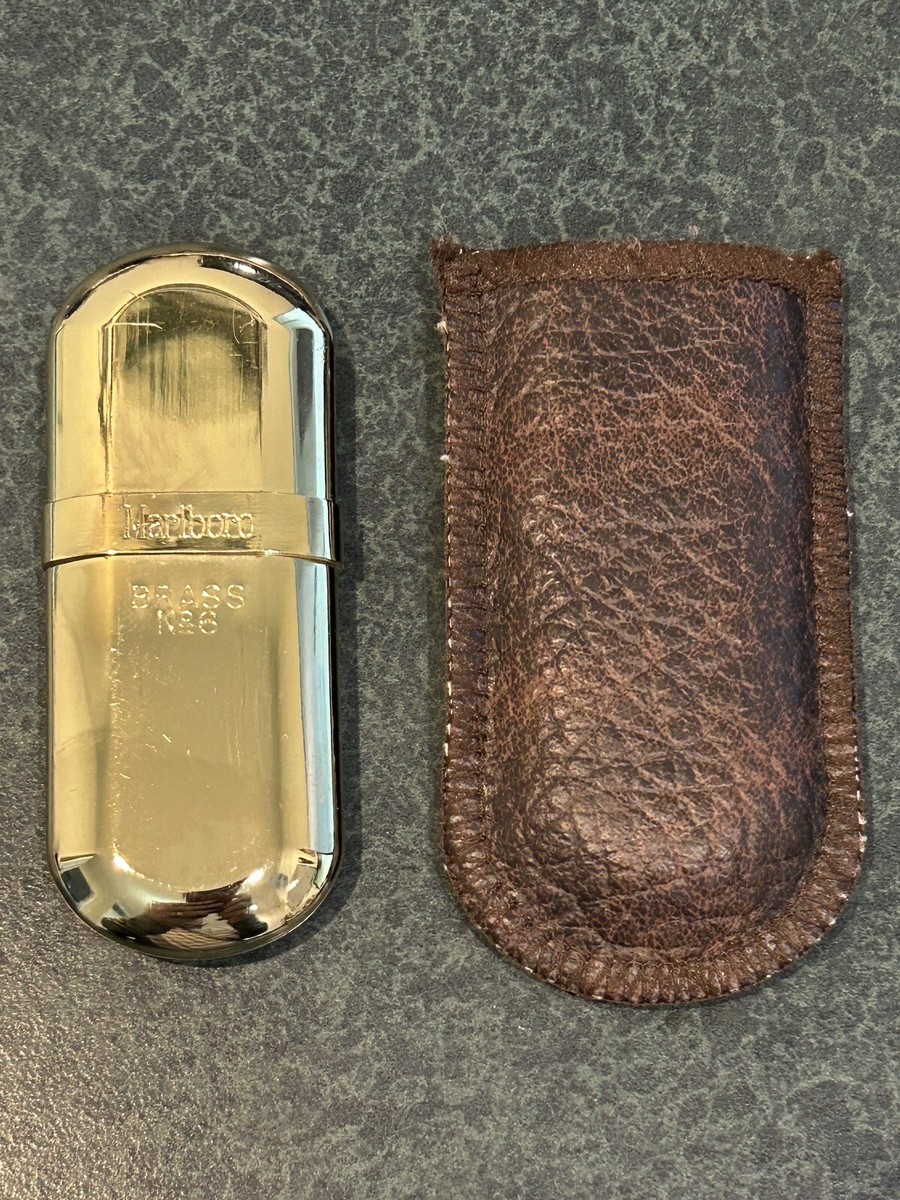 Vintage Marlboro Brass No. 6 Lighter with Case | eBay