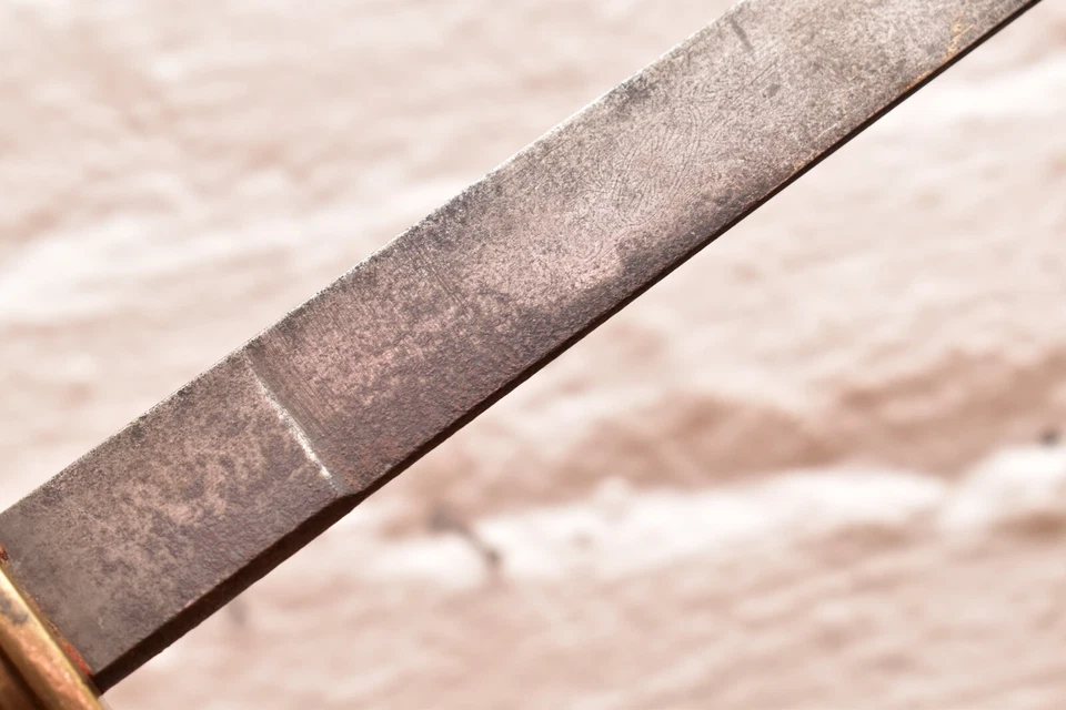 Antiguo cuchillo de artillería Bowie espada corta prusiano imperial alemán 24" Foto 3 de 4