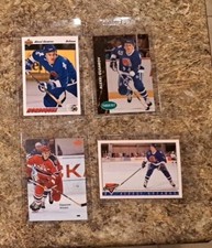 (4) Alexei Gusarov 1991-92 Upper Deck Rookie card RC 1991-92 Red Ace Topps USSR. rookie card picture