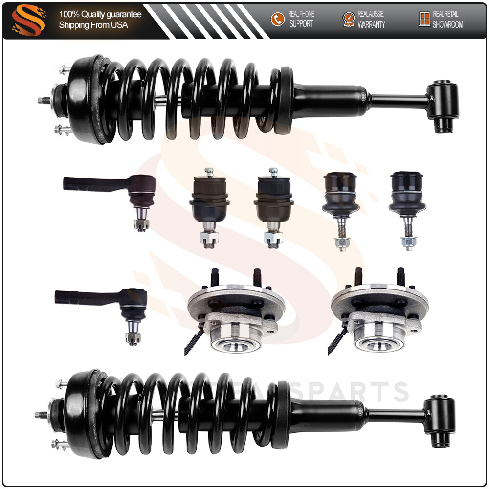 2002-03 Ford Explorer Mountaineer Front Strut Wheel Bearing Tie Rod Kit