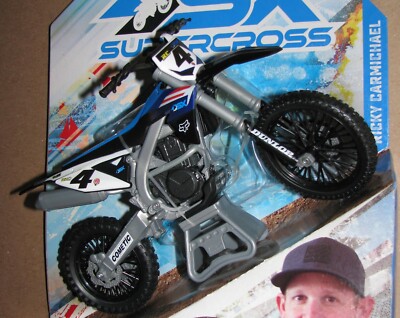 MXS RICKY CARMICAEL　モトクロスフィギア MXS Road Champs Ricky Carmichael #4 Action Figure Toy Die