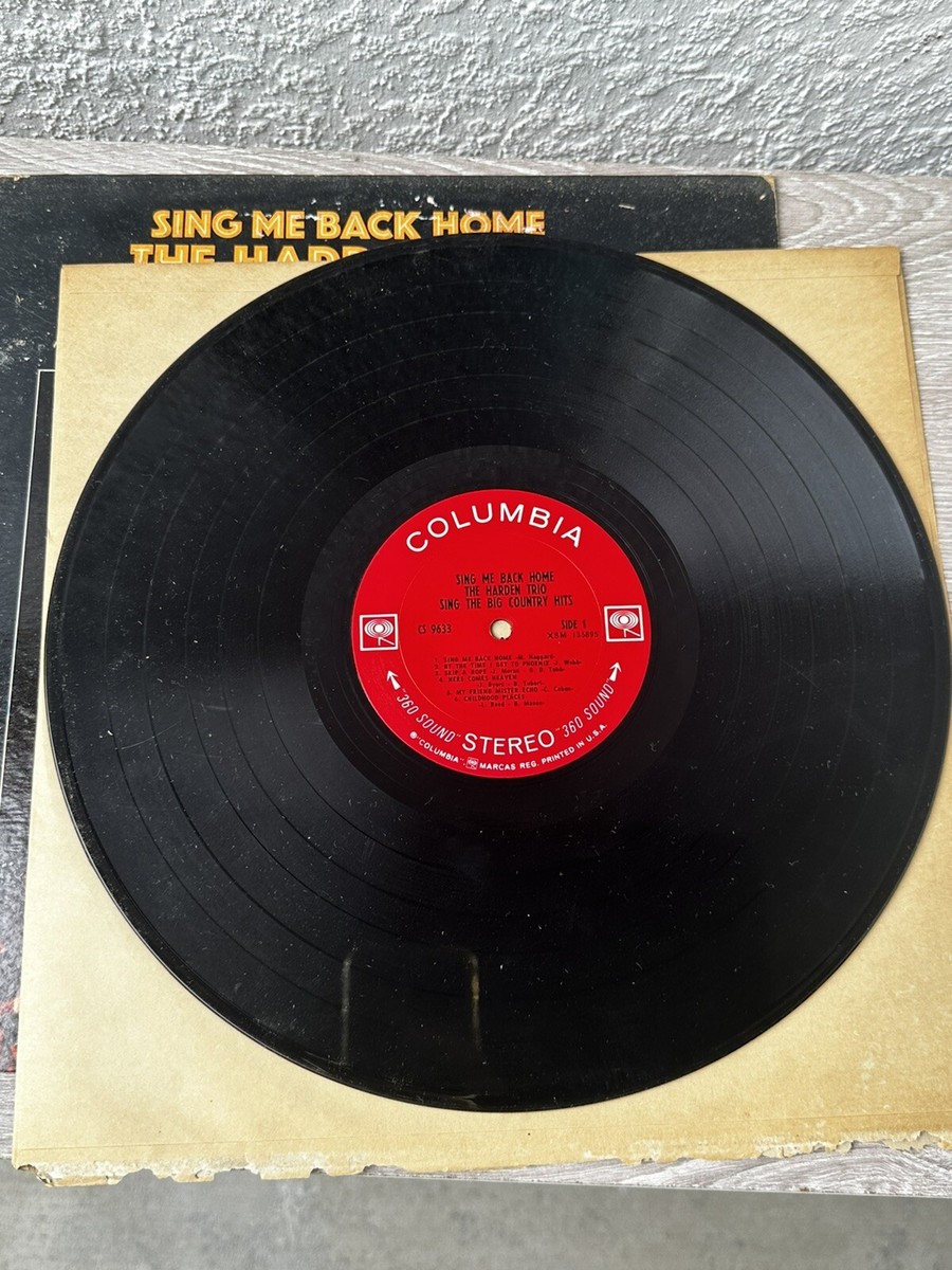 Vintage Vinyl Record “Sing Me Back Home” by The Harden Trio