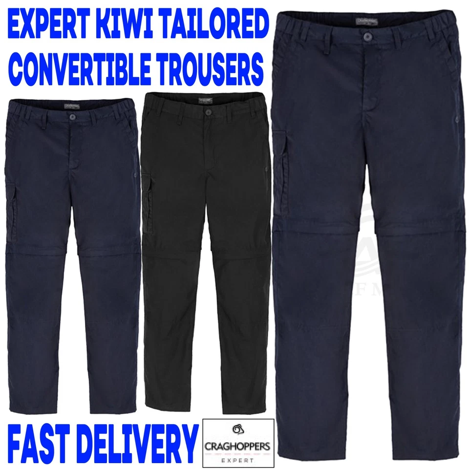 Craghoppers Expert Kiwi Pantalon Convertible Cargo Travail 9 Poches - Photo 1/2