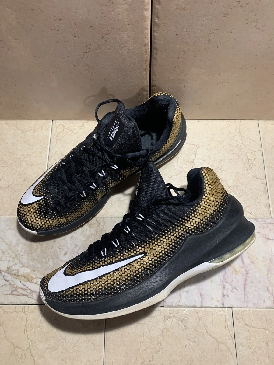 Nike Air Max Infuriate 3 Low Black Metallic Gold for Sale
