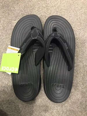 mens black crocs size 11