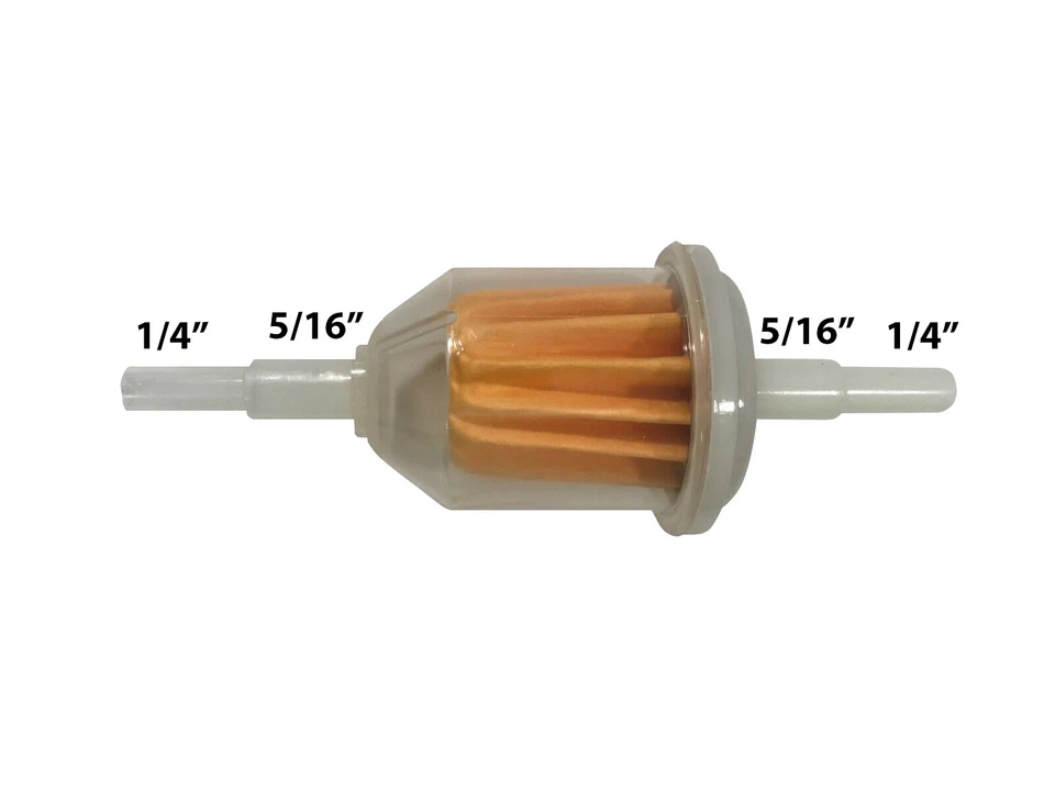 (100) Filtro de combustible en línea de dos pasos G4164 universal a granel automático marino 1/4" - 5/16" Foto 2 de 3