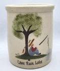 Robinson Ransbottom Pottery Painted Crock Signed Roseville OH 1qt Tall Jar 1991