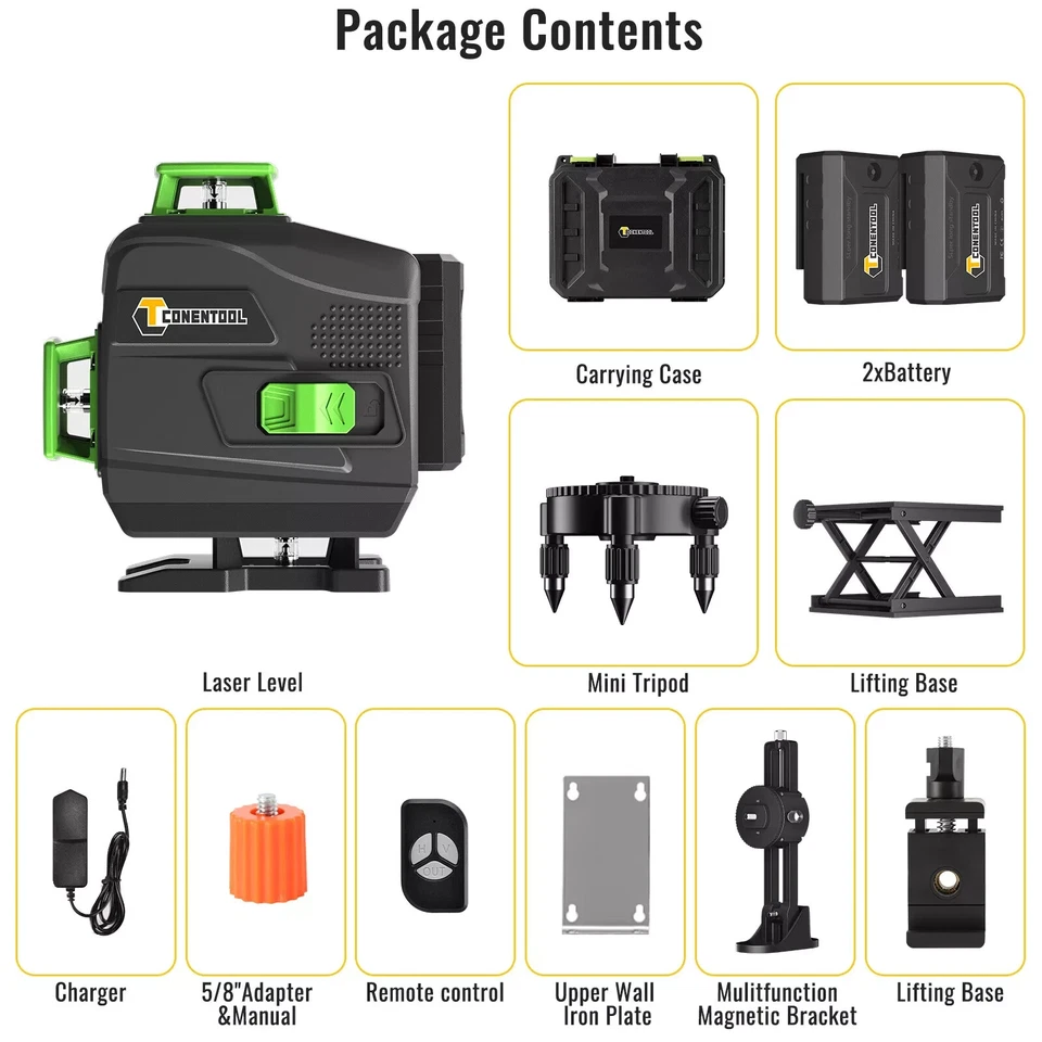 CONENTOOL Laser Level Distance Measuring Apparatus Lasers - Image 3 of 4