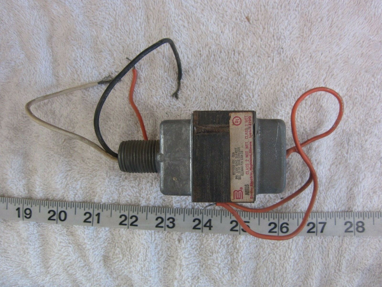 Baster Electric BE23254 120V to 26.5V 39VA Transformer, Used eBay