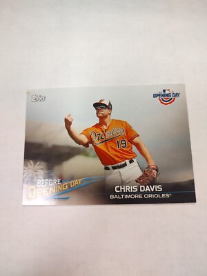2018 Topps Opening Day - Before Opening Day #BOD-CD Chris Davis (PWE)
