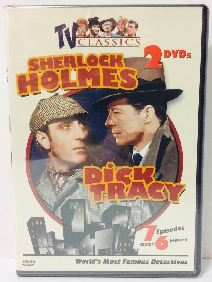 TV Classics “Sherlock Holmes & Dick Tracy” 2-Disc DVD 📀 Set - NEW Sealed - Image 2 of 4