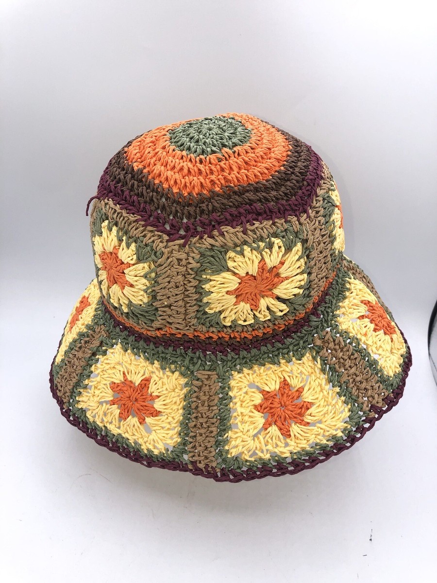 Anthropologie Peter Grimm Floral Straw Wide Brim Resort  display picture 1