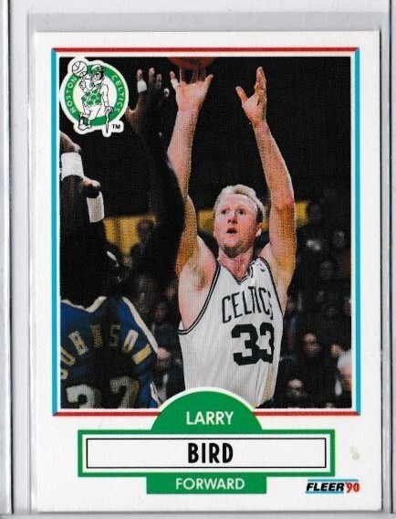 1990-91 Fleer Larry Bird Basketball Card #8 Mint