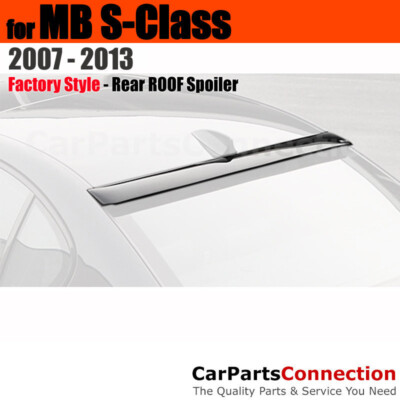 Painted Rear Roof Spoiler For Mercedes Benz S-Class 07-13 Diamond White Metallic
