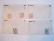 EARLY ESTONIA STAMPS - SC# 29 - 121( #29 - MINT) & THE REST USED - BB-2 