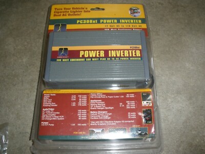 NEW Power Inverter PC300xt 300 watt, 12 volt DC to 110 Volt AC 500 Watt Pk (O19)