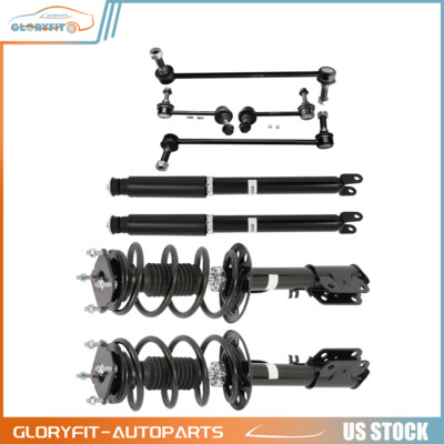 Front Complete Struts Rear Shocks For 2011-2013 Ford Explorer AWD Sway Bar 8 Pcs