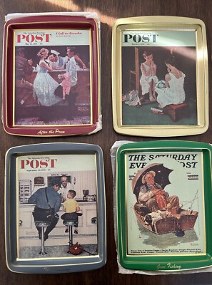 Collector's Series of Illustration's by Norman Rockwell on Decorated Metalware 4