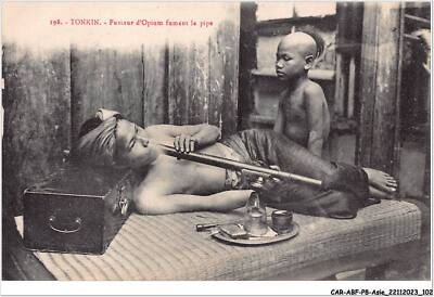 CAR-ABFP8-0885-VIETNAM - TONKIN - Opiumraucher Pfeifenraucher