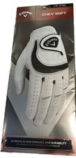 Callaway Men's Chev Soft White/Black Left/Regular Golf Glove Left Men's Size L