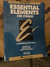 C23 Essential Elements for Strings by Hal Leonard - Book 2 Viola - GOOD