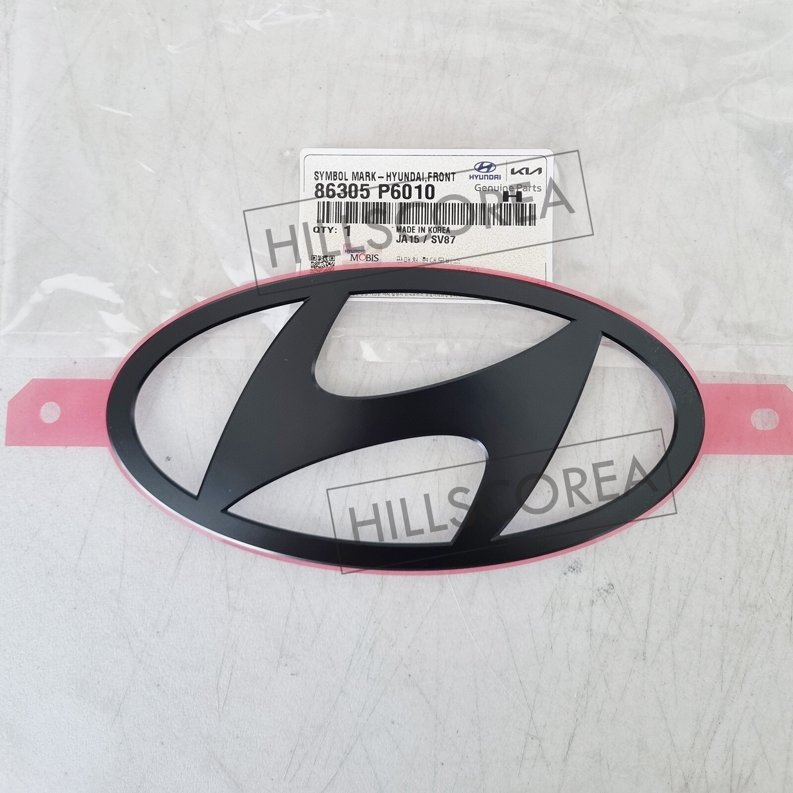 Genuine Hyundai Black H Logo Hood Emblem Badge For 2024-2026 Elantra N – Front Mount