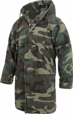 Camo Military M-51 Fishtail Parka Vintage Hooded Army Jacket Woodland Camouflage