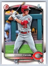 SAMMY STAFURA  REDS    RC 1st card   2025 BOWMAN PROSPECTS #BP-100