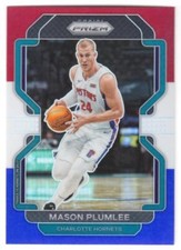 Mason Plumlee 2021-22 Panini Prizm Prizms Red White and Blue #221 Hornets