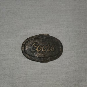 vintage coors belt buckle