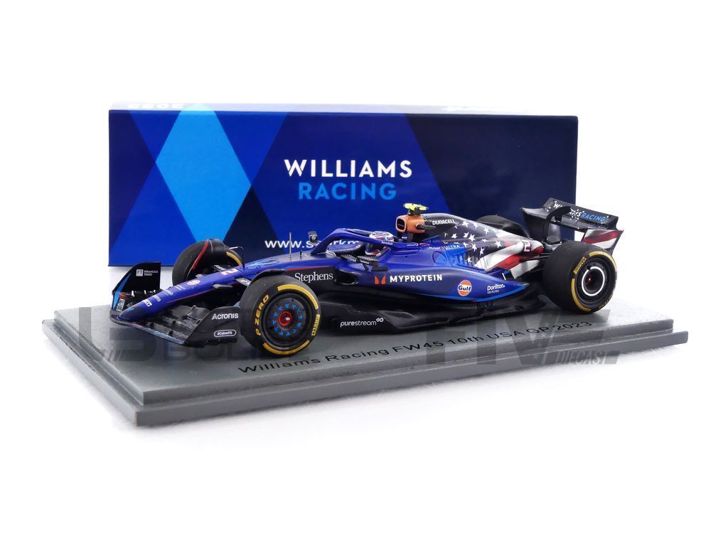 Spark S8918 1/43 WILLIAMS F1 FW45 NO.2 10TH USA GP 2023 Spark S8918 1/43 WILLIAMS F1 FW45 NO.2 10TH USA GP 2023