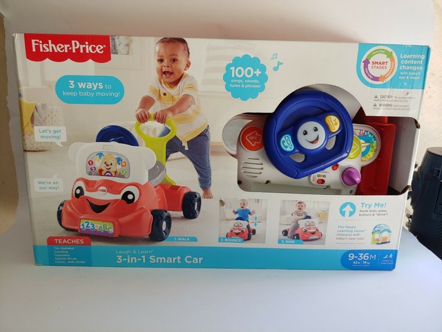 fisher price laugh and learn 3 in 1 smart car