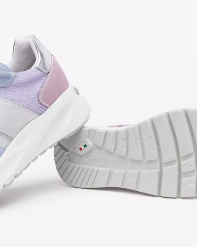 Sneakers NeroGiardini Donna mod. E512860D Camoscio CELESTE /LILLA Sconto 10% - Imagen 9 de 9