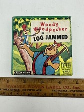Castle Films WOODY WOODPECKER LOG JAMMED 8mm Headline Edition 558 w/Insert