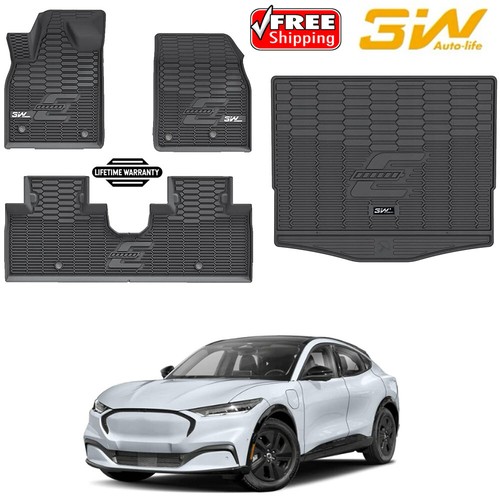 Floor Mats Liners TPE AllWeather Guard Carpet For Ford Mustang Mach E