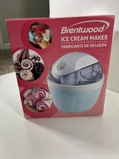 Brentwood Ice Cream Gelato Sorbet Maker Machine 1 Quart Recipes TS-1410BL