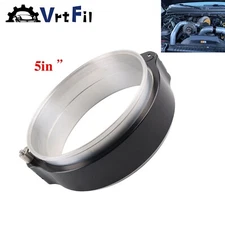 w/ Flanges 5'' Quick Release HD V-Band Clamp Aluminum For Air Intake Turbo Pipe