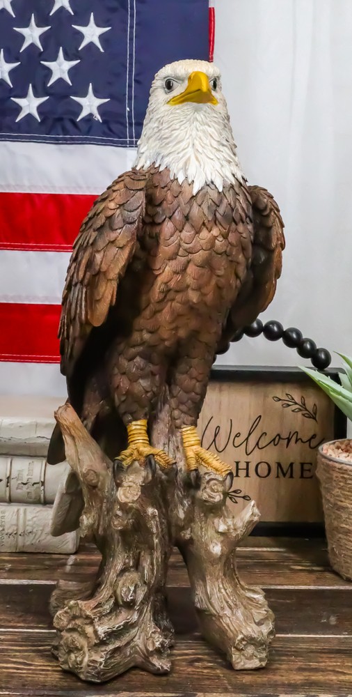 Ebros Gift American Pride National Emblem Bald Eagle Statue 15.25