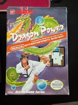 Dragon Power NES Nintendo Entertainment System Game CIB Box Sleeve Bandai 1987