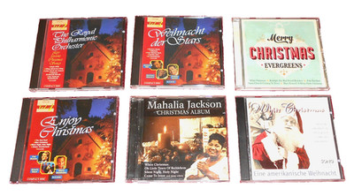 6 x WEIHNACHTS CD WHITE CHRISTMAS EVERGREENS MAHALIA JACKSON +++ KONVOLUT X-MAS