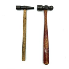 Lot Of 2 Vintage Small Peen Type Hammers For Jewelry Or Metalwork Unbranded