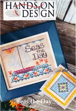Hands On Design SEAS THE DAY 2 Cross Stitch Patterns Only sailboat, quilt motifs