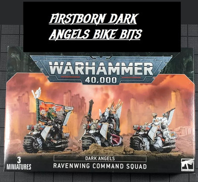 Games Workshop Dark Angels Ravenwing Bike Squad Bits Einzelteile Neu WH40K