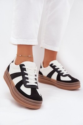 Low-Top Sneaker Plateau herausnehmbare Einlegesohle, Model 216422 Step in style