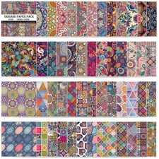 Origami Paper Kit 50 Sheets 70GSM 6 Inch Square Double 50 sheets-ethnic style