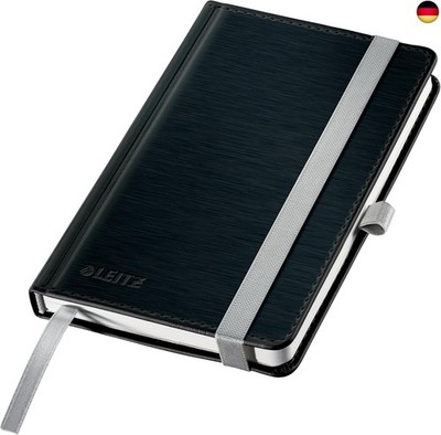 Leitz Style A6 Notizbuch Kariert, Hardcover, 160 Seiten, 80 Blatt,